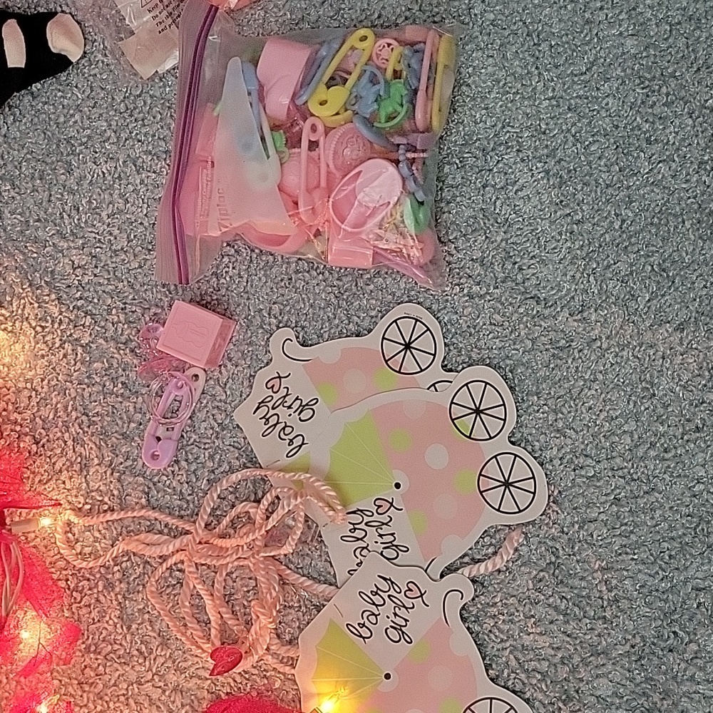 Baby girl shower decorations